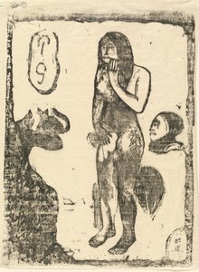 夏娃，在1895年或之后。 作者 保罗·高更