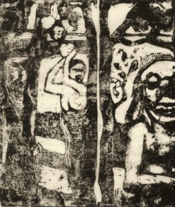 女人采摘水果和Oviri 作者 保罗·高更