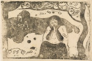 人类的悲哀 Miseres humaines，在1895年或之后。 作者 保罗·高更