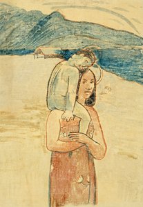 我向你问好，玛丽亚，约 1894 年（石版画） 作者 保罗·高更
