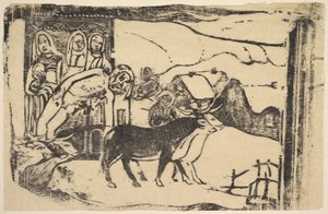 Le Calvarie Breton，1898-99年。 作者 保罗·高更
