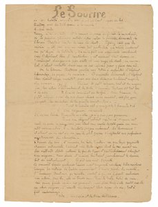 Le sourire: Journal sérieux, 1899年9月19日 作者 保罗·高更