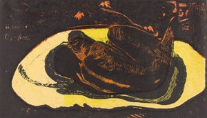 Manao Tupapau 她被一个灵魂困扰着，1894年至1895年。 作者 保罗·高更