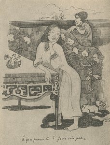 《你以为我不知道的东西》，1936年 作者 保罗·高更