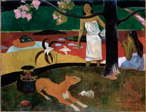 大溪地牧人，1892年。 作者 保罗·高更