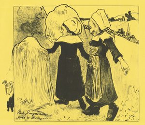 布列塔尼的乐趣 Joies de Bretagne, 1889年 作者 保罗·高更