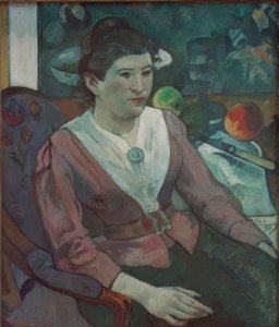 塞尚静物画中的女人肖像-Marie Derr 作者 保罗·高更