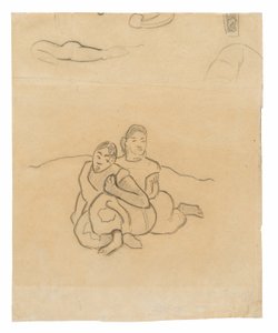 坐着的塔希提妇女（与画作《你什么时候结婚？ 作者 保罗·高更