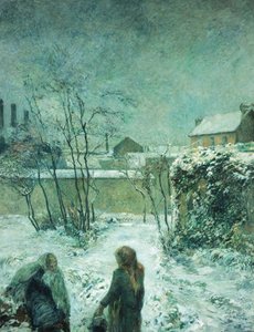 雪地（1883年，Carcel Road） 作者 保罗·高更
