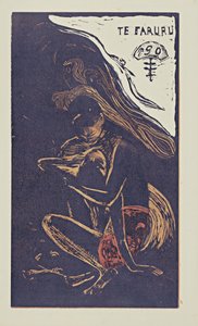 《我们在这里从诺亚系列中做爱》，1893-1894年 作者 保罗·高更