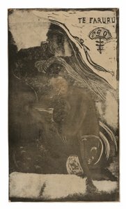 Te faruru（我们在这里做爱），选自诺亚诺亚组曲 作者 保罗·高更