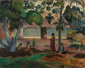 大树，1891年 作者 保罗·高更