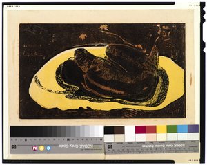 1893年至1994年，幽灵在她身上观看 作者 保罗·高更