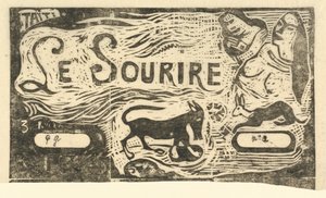 Le Sourire的标题页 Le Sourire的标题，在1895年或之后。 作者 保罗·高更