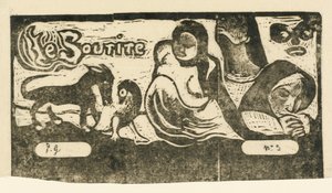 Le Sourire的标题页 Le Sourire的标题，在1895年或之后。 作者 保罗·高更