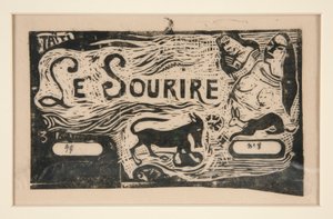 标题为 Le Sourire 作者 保罗·高更