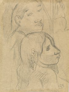 两个马克思人[背面]，约1902年。 作者 保罗·高更