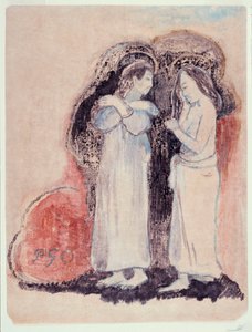 1894年，两名大溪地站立妇女 作者 保罗·高更