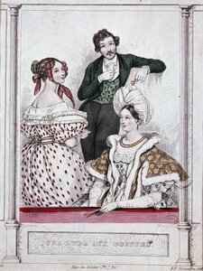 一个带有 bouffles 的小屋，v.1835 - 作者 Gavarni 作者 保罗·加瓦尔尼