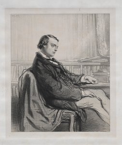 新闻界先生：蒂奥多·德·班维尔（Théodorede Banville），1853年。 作者 保罗·加瓦尔尼