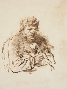 老人头，1858年。 作者 保罗·加瓦尔尼