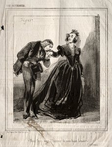 女演员：1843年，我们能给您以亲吻您的手的荣誉吗？ 作者 保罗·加瓦尔尼