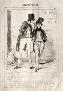 勋章倒置，1842年。 作者 保罗·加瓦尔尼