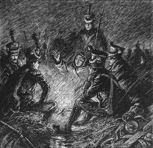 1902年，法国人和同盟国在泥泞和水中丧生