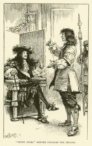 "Swift Nicks" before Charles the Second (engraving)