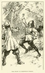 The Fight in Needwood Forest (engraving) 作者 保罗·哈迪