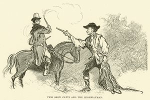 Twm Shon Catti and the Highwayman (engraving) 作者 保罗·哈迪