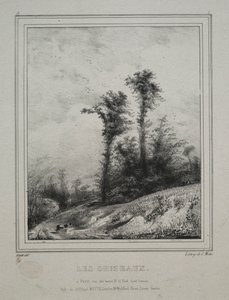 景观：幼榆树，1829年。 作者 保罗·休特