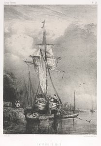 纪念品和第78号艺术家：六名海军陆战队员：鲁昂周围地区，1832年。 作者 保罗·休特