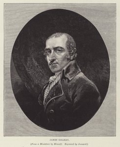 James Gillray，英国漫画家、讽刺作家和版画家（雕刻）。 作者 保罗·乔纳德