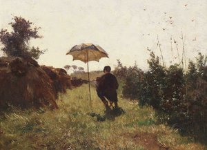 在露天场所，1870年。