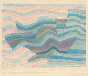 悬崖上的运动 作者 Paul Klee