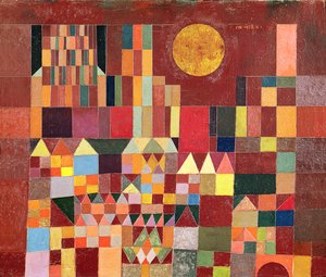 城堡与太阳 作者 Paul Klee