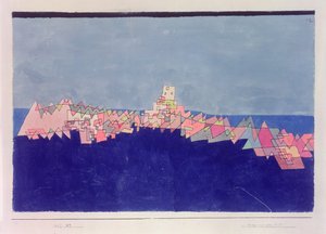 珊瑚礁上的城堡 作者 Paul Klee
