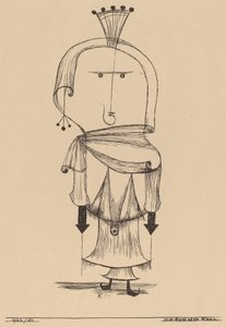 带梳子的女巫 带梳子的女巫》，1922年。 作者 保罗·克莱
