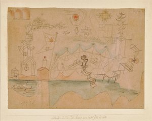 租船的图纸，1918年。 作者 保罗·克莱