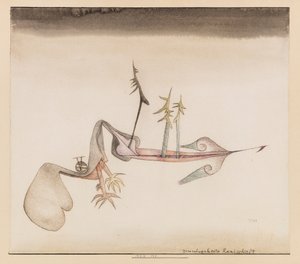 Grundverhexte Landschaft, 1924. 作者 保罗·克莱