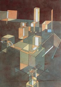 保罗-克利（1879-1940）的意大利城市，安格尔纸上水彩，34x23 厘米 作者 保罗·克莱