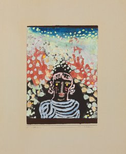 花房中的肖像；Bildnis in der Laube 作者 保罗·克莱
