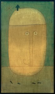 保罗·克莱（Paul Klee），《恐惧的面具-绘画》，1932年 作者 保罗·克莱