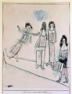 女孩们的场景（绘画，20 世纪） 作者 保罗·克莱