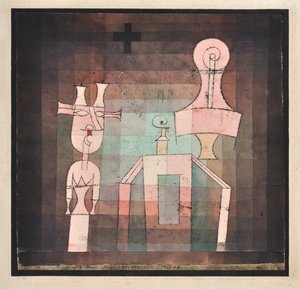 静物与雕塑，静物与雕塑，1923年。 作者 保罗·克莱