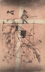 绷紧的绳索行者绳索舞者，1923年。 作者 保罗·克莱