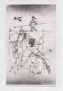 走钢丝的人，1923年。 作者 保罗·克莱