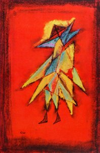 有远见的鸟人，c.1930（布面油画） 作者 保罗·克莱