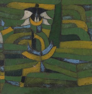花园里的白花，1920年。 作者 保罗·克莱